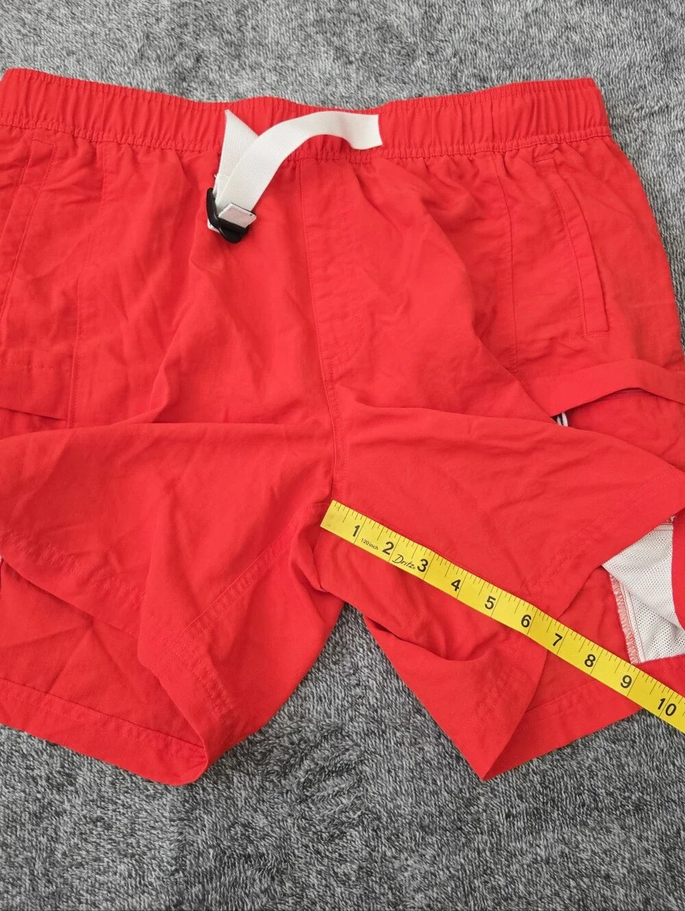 The North Face Class V Pull-On Shorts Red Men's Size L Swim Trunks Lined EUC